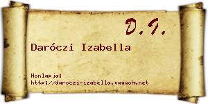 Daróczi Izabella névjegykártya